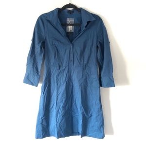 Theory Kodana Blue Shirt Dress